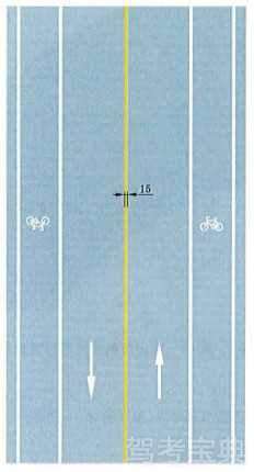 黄色单实线禁止跨越对向车行道分界线