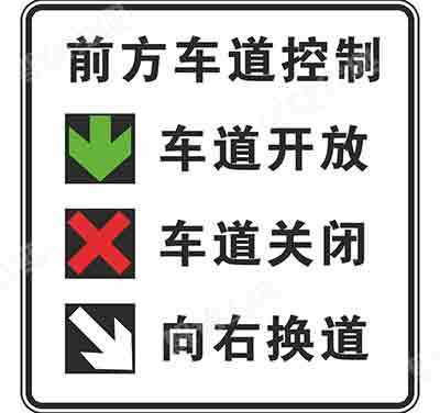 前方车道控制