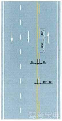 黄色虚实线禁止跨越对向车行道分界线
