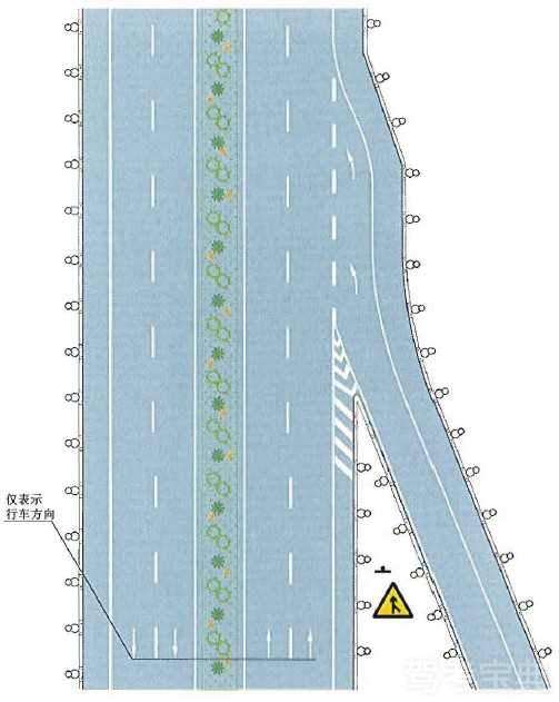 入口标线设置示例