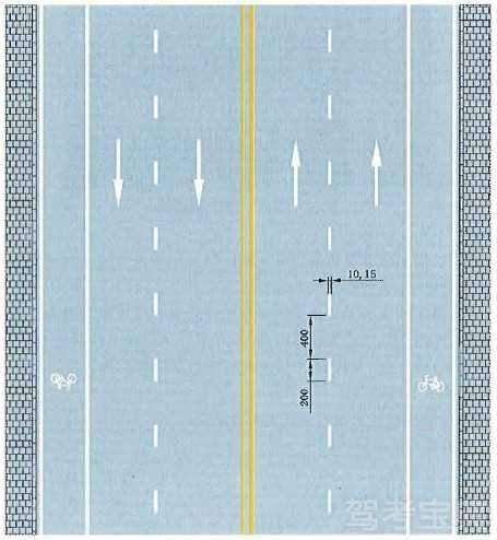 可跨越同向車行道分界線