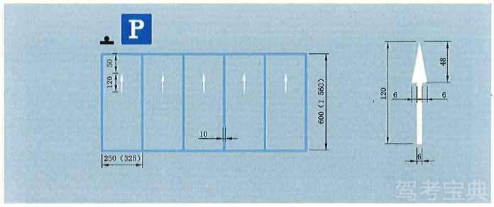 固定停車方向停車位標(biāo)線